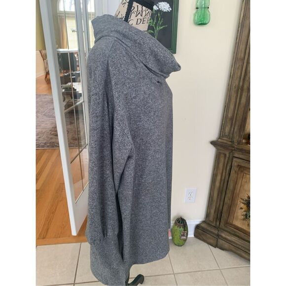 Maeve Anthropologie Sweater Gray Long Sleeve Cowl Neck Pullover - Picture 7 of 9